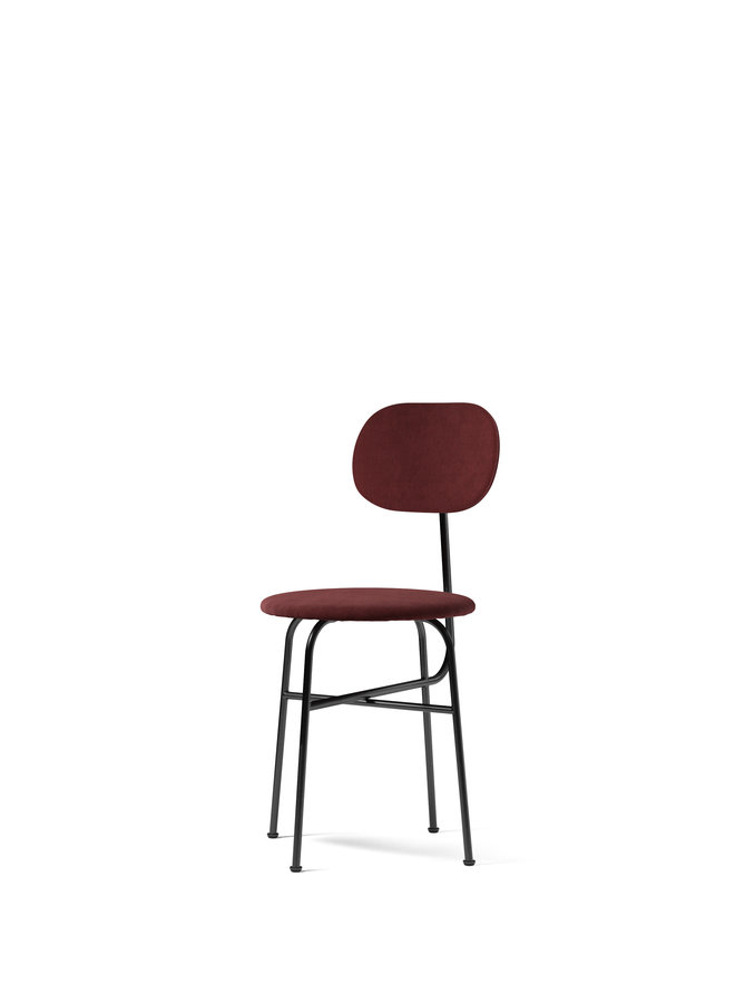 Afteroom Chair Plus, Dining Height, Black Steel Frame, Upholstered