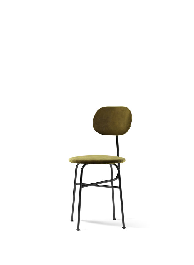 Afteroom Chair Plus, Dining Height, Black Steel Frame, Upholstered