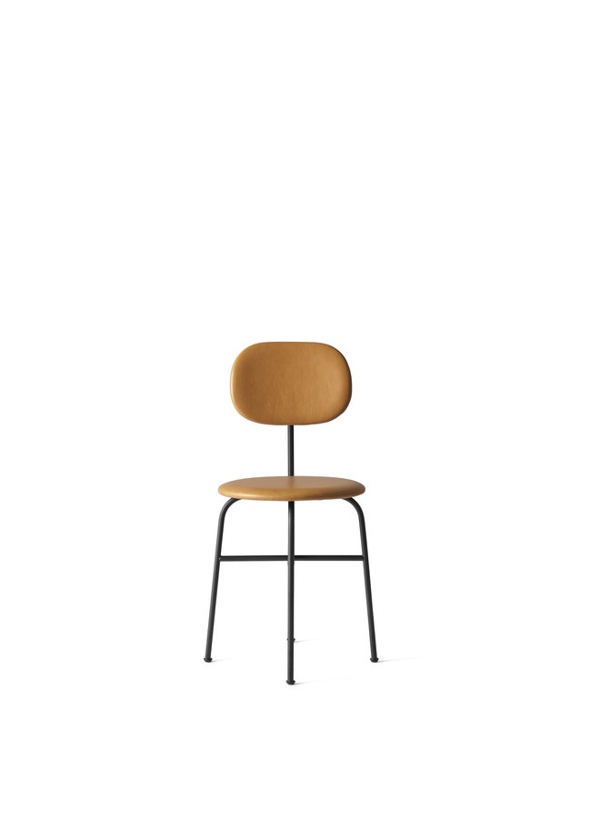 Afteroom Chair Plus, Dining Height, Black Steel Frame, Upholstered