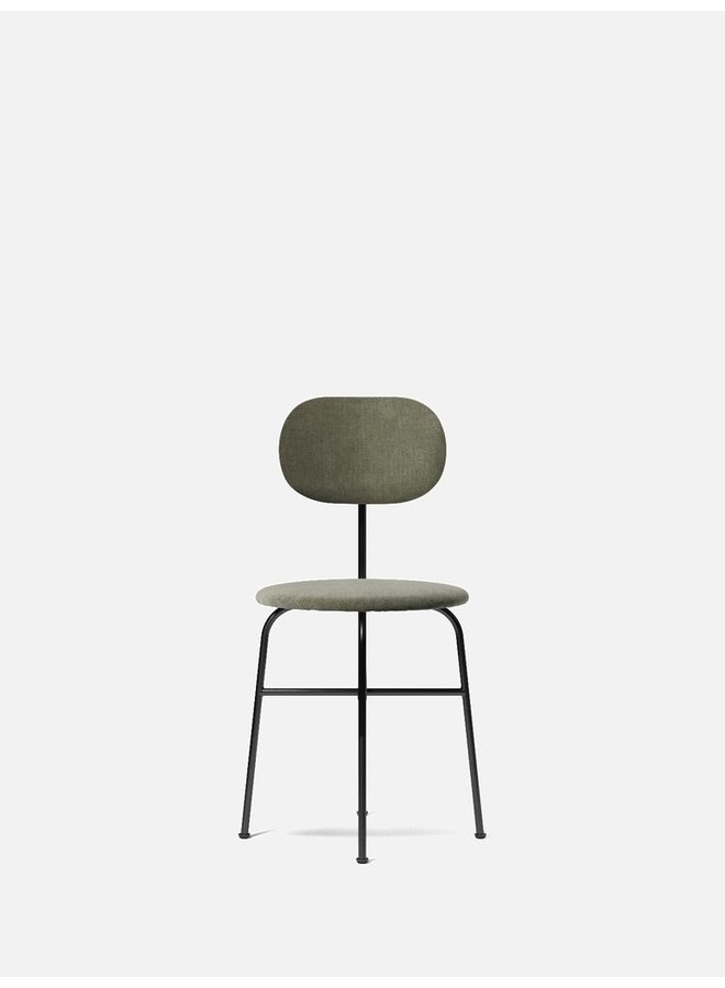 Afteroom Chair Plus, Dining Height, Black Steel Frame, Upholstered