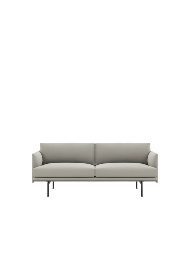 OUTLINE SOFA / 2-SEATER - BLACK BASE