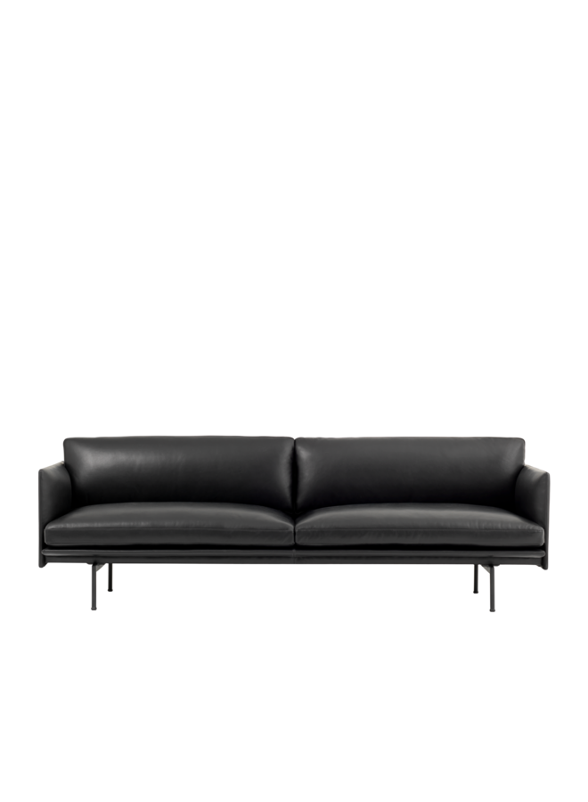 OUTLINE SOFA / 3-SEATER - BLACK BASE