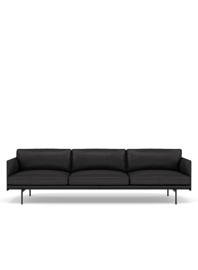 OUTLINE SOFA / 3 1/2-SEATER - BLACK BASE