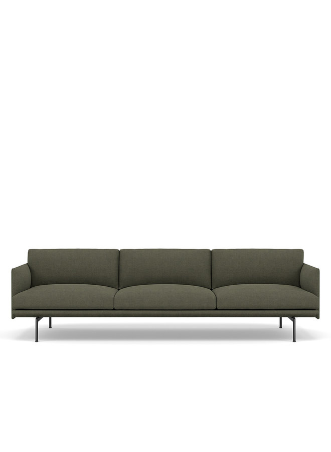 OUTLINE SOFA / 3 1/2-SEATER - BLACK BASE