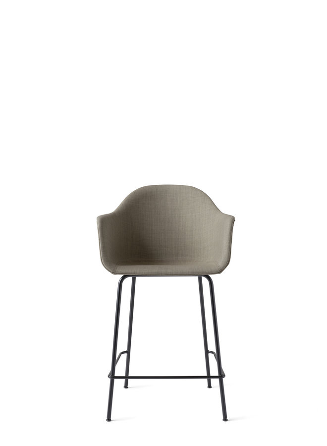 Harbour Chair, Counter, Steel-Black