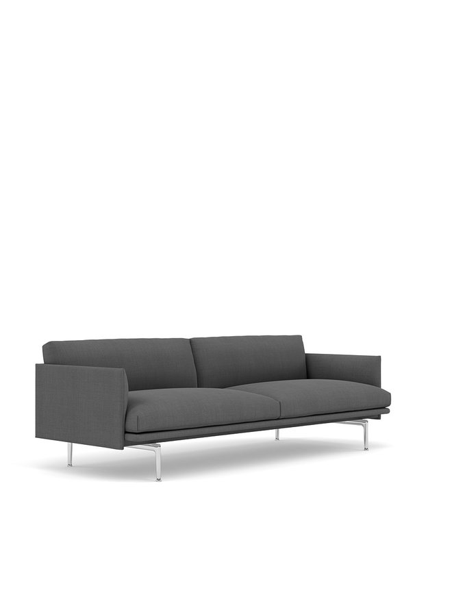 OUTLINE SOFA / 3-SEATER  - ALUMINUM BASE