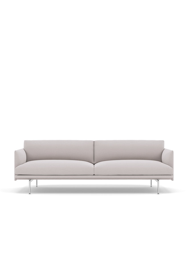 OUTLINE SOFA / 3-SEATER  - ALUMINUM BASE