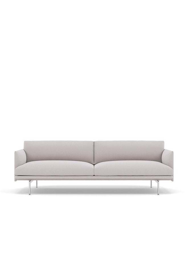 OUTLINE SOFA / 3-SEATER  - ALUMINUM BASE