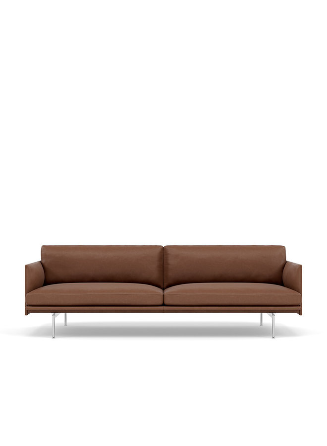 OUTLINE SOFA / 3-SEATER  - ALUMINUM BASE