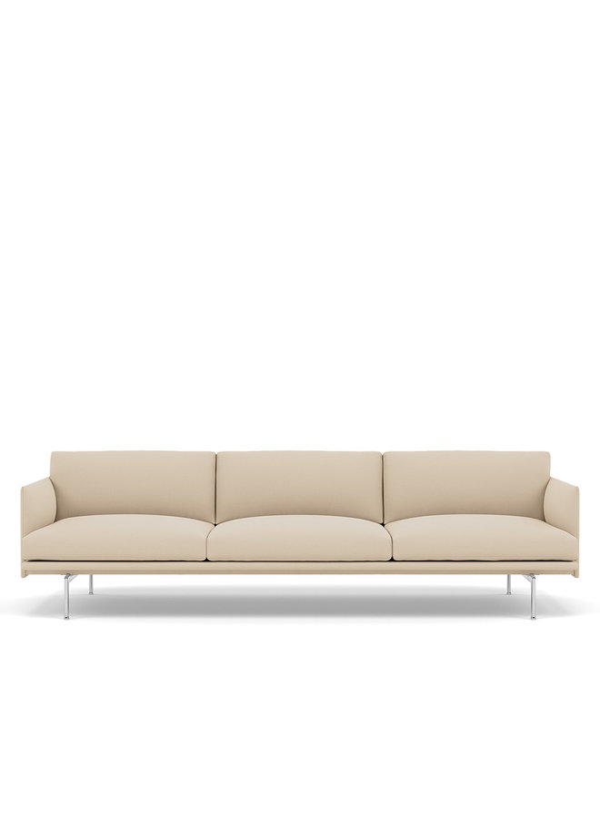 OUTLINE SOFA / 3 1/2-SEATER - ALUMINUM BASE