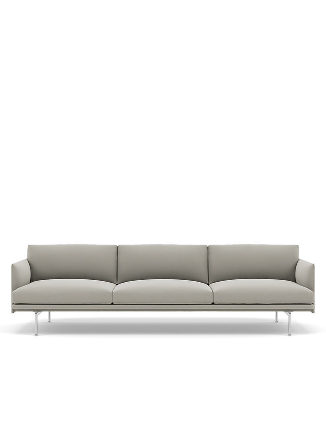 OUTLINE SOFA / 3 1/2-SEATER - ALUMINUM BASE