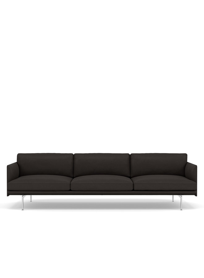 OUTLINE SOFA / 3 1/2-SEATER - ALUMINUM BASE