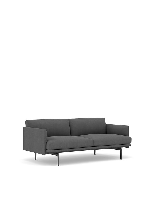 OUTLINE SOFA / 2-SEATER - BLACK BASE