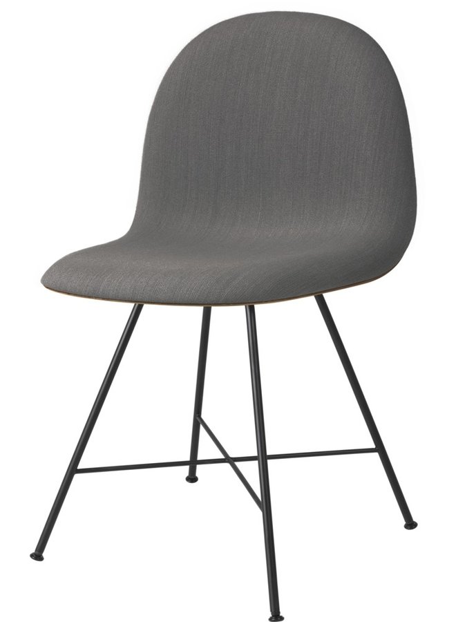 3D Dining Chair - Front Upholstered, Center base