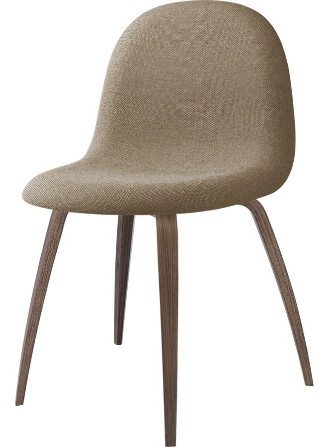 3D Dining Chair - Front Upholstered, Wood base,