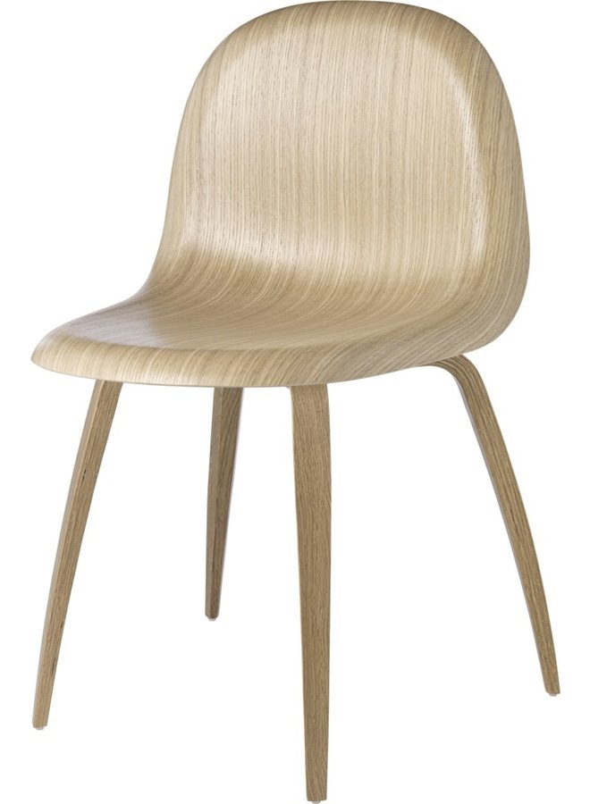 3D Dining Chair - Un-Upholstered, Wood base