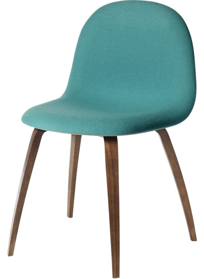 3D Dining Chair - Front Upholstered, Wood base,