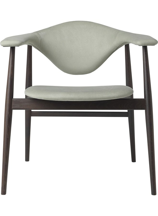 Masculo Dining Chair - Fully Upholstered, Wood base