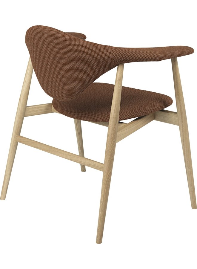 Masculo Dining Chair - Fully Upholstered, Wood base