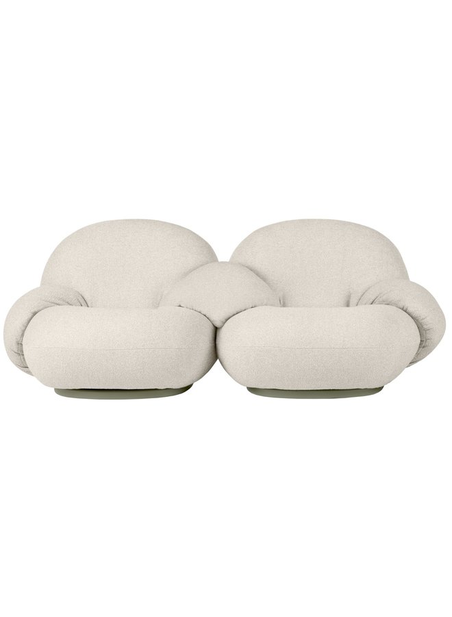 Pacha Outdoor Sofa - Fully Upholstered, 2-seater with armrests incl. middle armrest