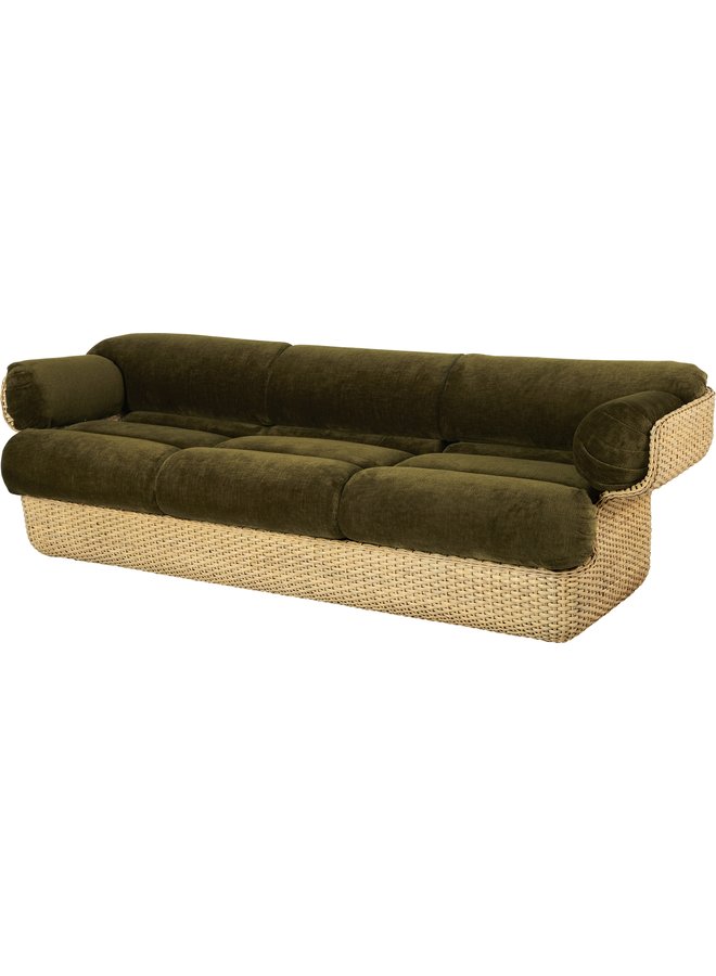 Basket Sofa - Fully Upholstered, 3-seater