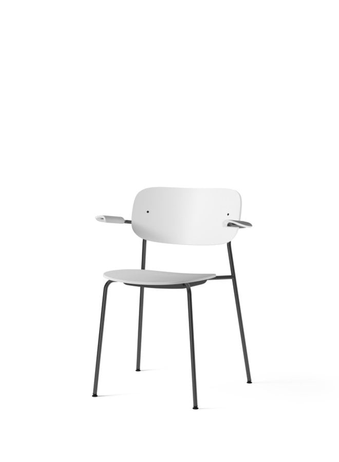 Co Chair, Dining Height with Arms, Legs - Plastic Seat and Back