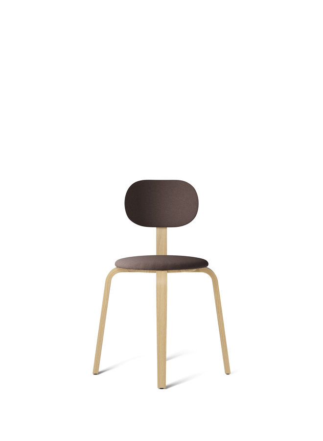 Afteroom, Plywood Chair, Dining Height, Wooden Legs,  Fully Upholstered