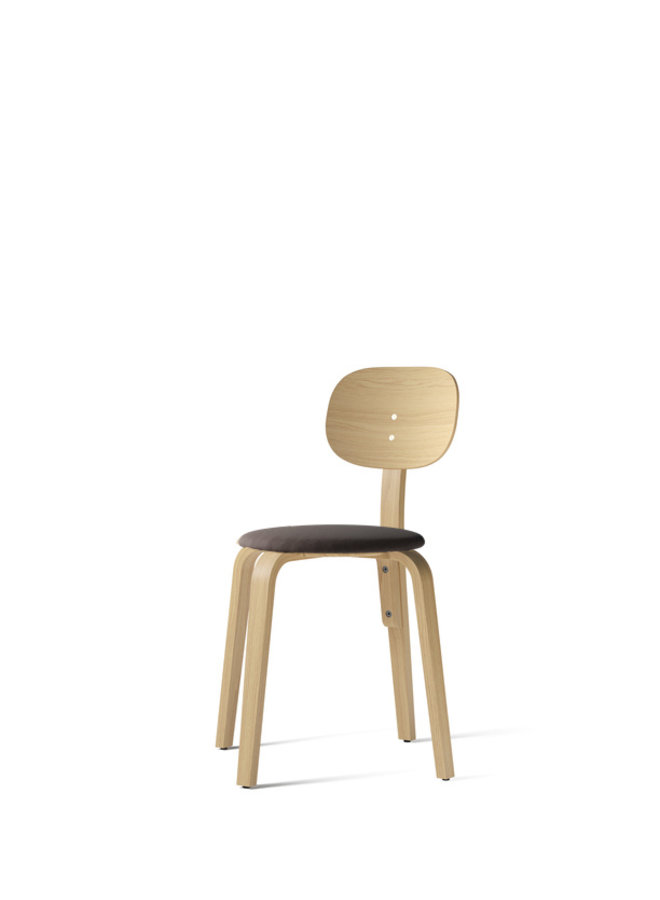 Afteroom, Plywood Chair, Dining Height, Upholstered Seat/Wooden Back