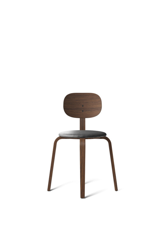 Afteroom, Plywood Chair, Dining Height, Upholstered Seat/Wooden Back