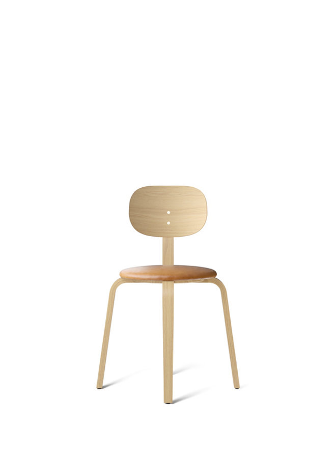 Afteroom, Plywood Chair, Dining Height, Upholstered Seat/Wooden Back