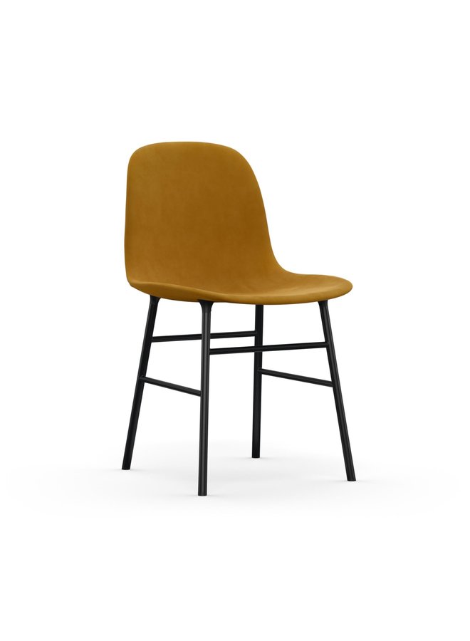 Form Chair Full Upholstery Black Steel