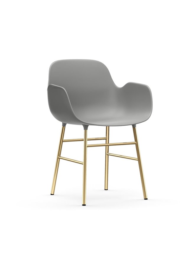 Form Armchair Brass