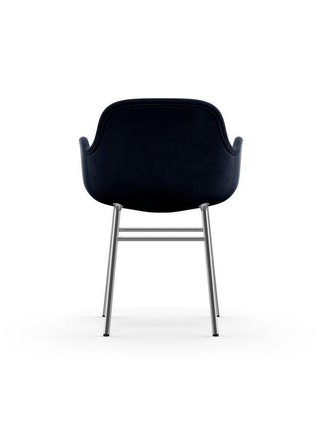 Form Armchair Full Upholstery Chrome