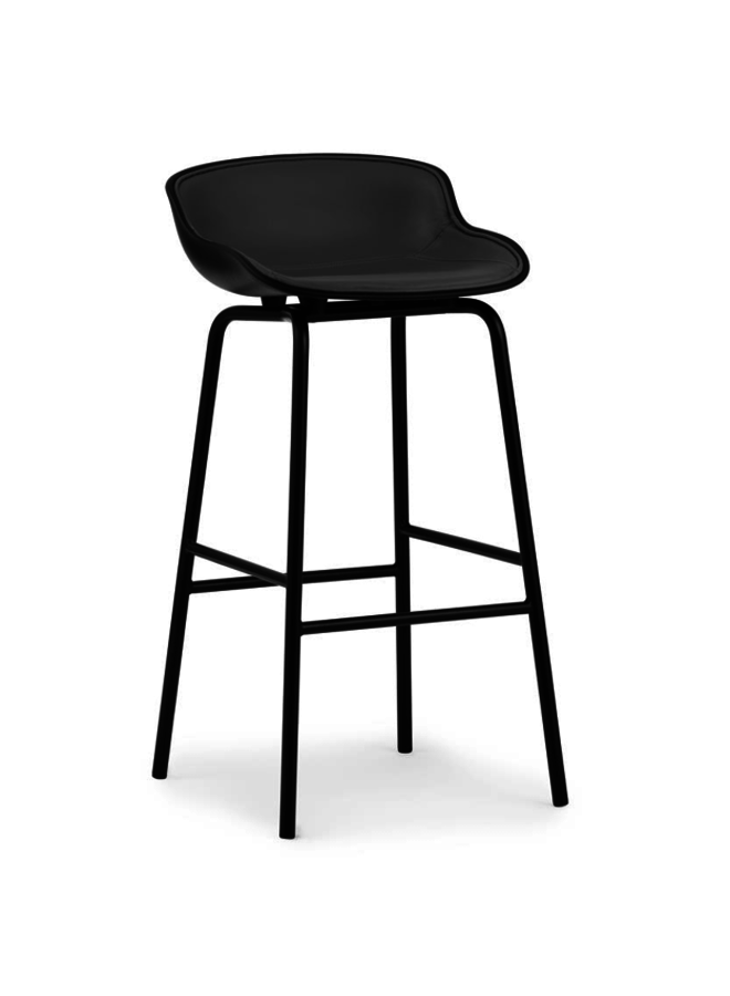 Hyg Barstool 75 cm Front Upholstery Steel