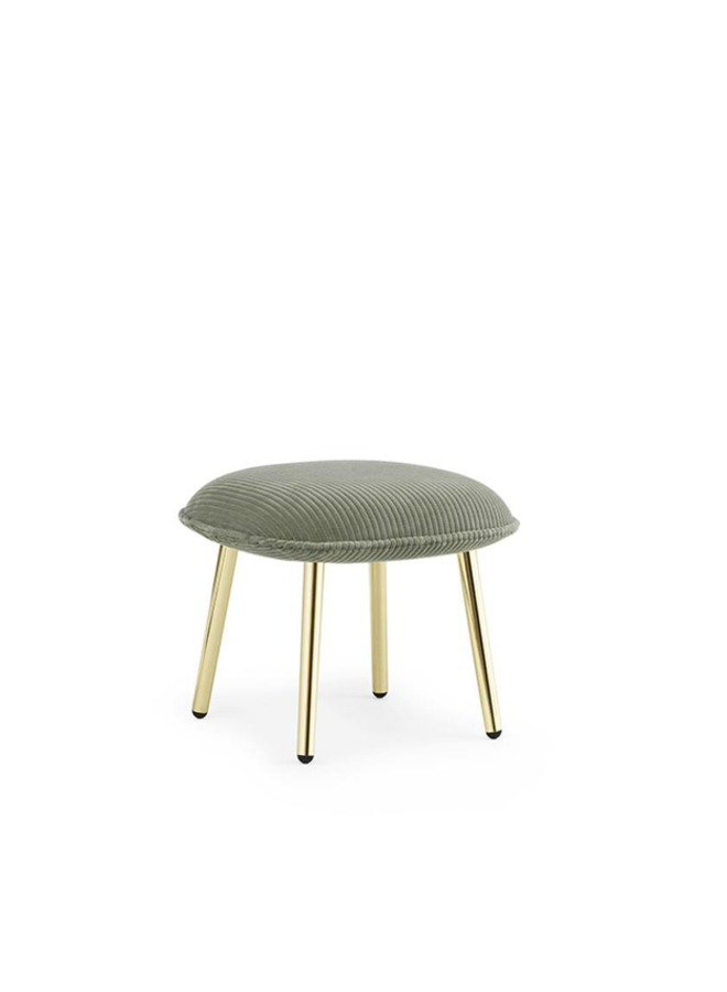 Ace Footstool Brass