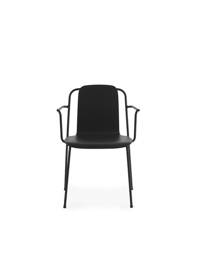 Studio Armchair Black Steel