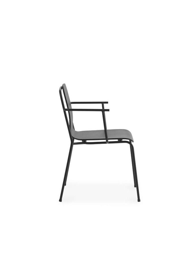 Studio Armchair Black Steel