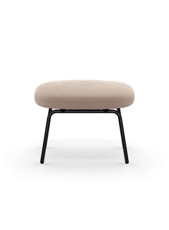 Era Footstool Steel Black