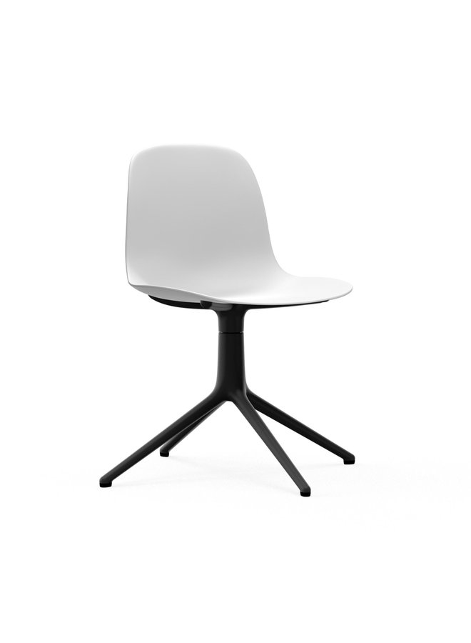 Form Chair Swivel 4L Black Alu