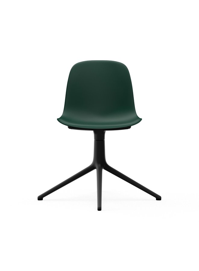 Form Chair Swivel 4L Black Alu