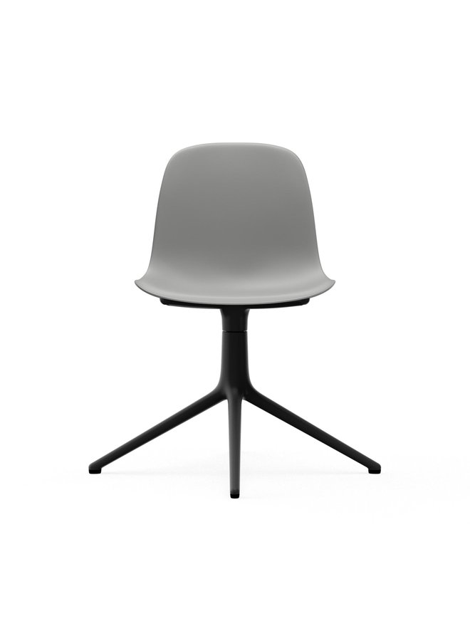 Form Chair Swivel 4L Black Alu