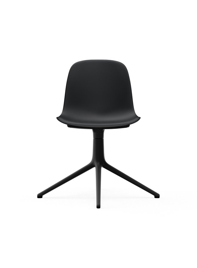 Form Chair Swivel 4L Black Alu