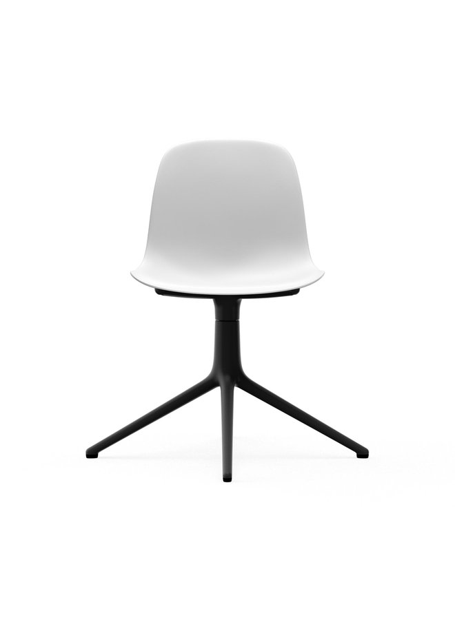 Form Chair Swivel 4L Black Alu