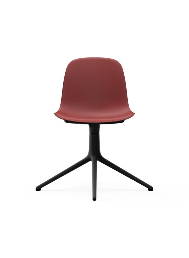 Form Chair Swivel 4L Black Alu