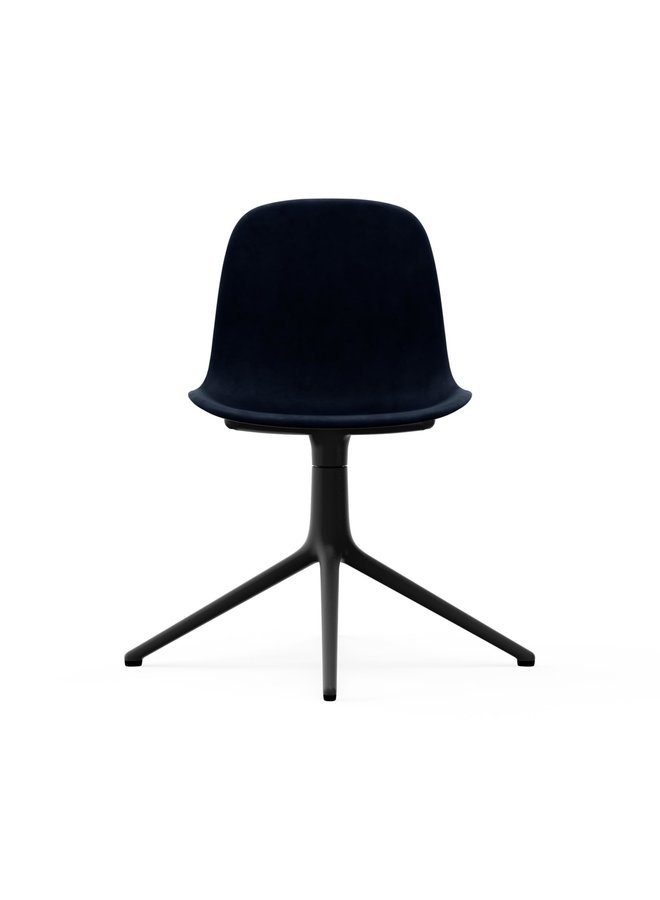 Form Chair Swivel 4L Full Uph. Black Alu