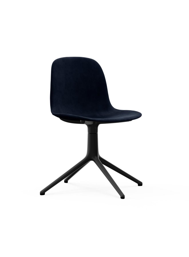 Form Chair Swivel 4L Full Uph. Black Alu