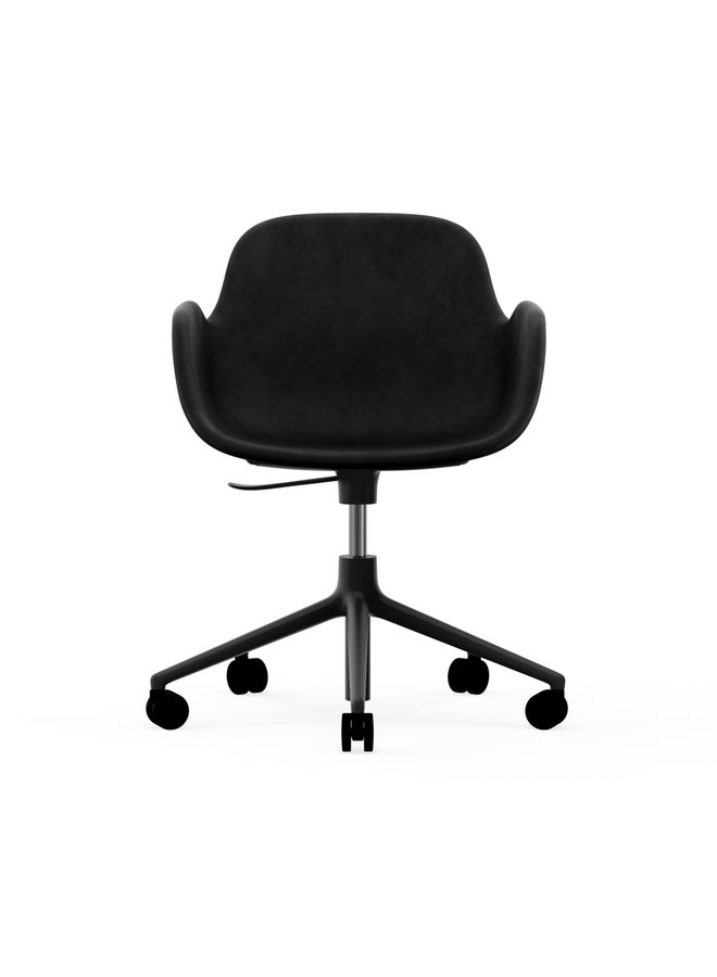 Form Armchair Swivel 5W Gaslift Full Uph. Black Alu