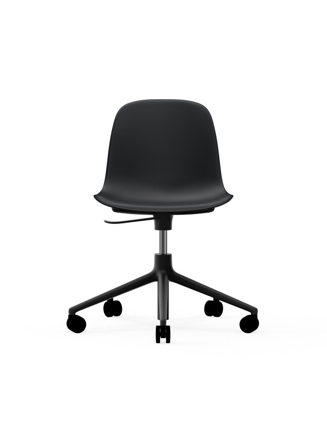 Form Chair Swivel 5W Gaslift Black Alu