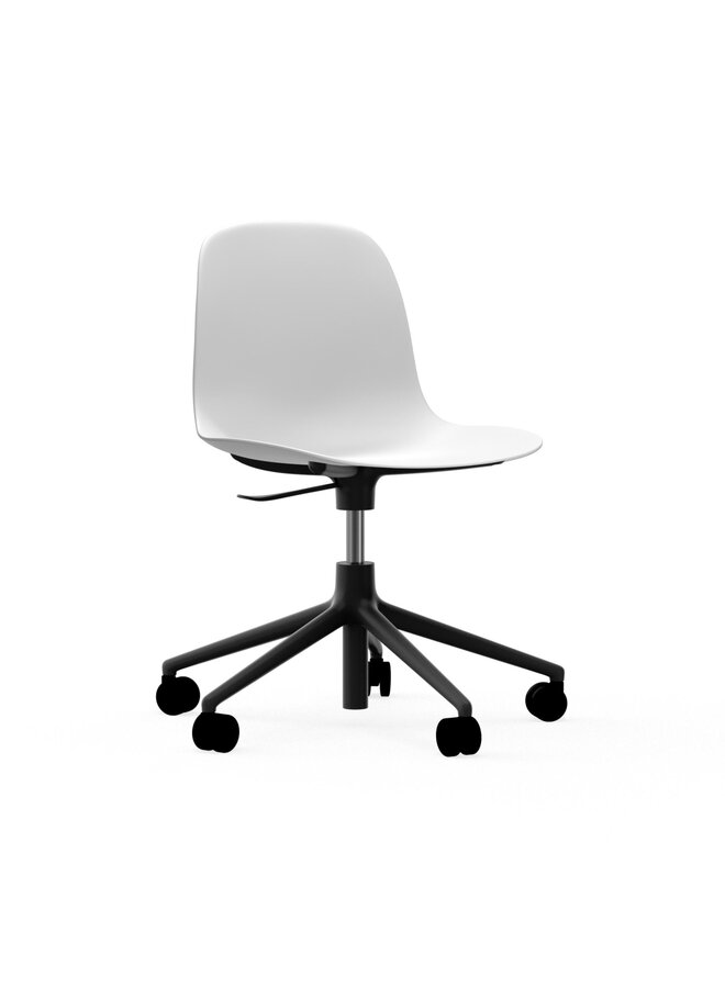 Form Chair Swivel 5W Gaslift Black Alu