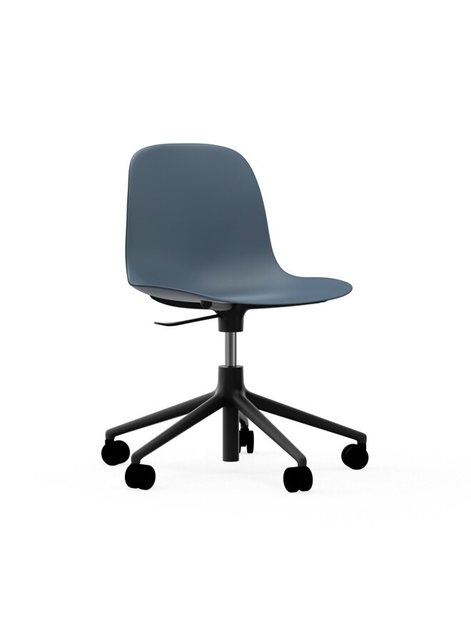 Form Chair Swivel 5W Gaslift Black Alu